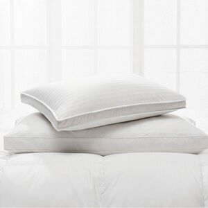 NEW! With tags Pottery Barn Classic 550 FP White Down Chamber Gusset Pillow King